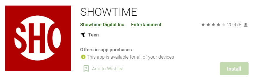showtime download for windows10